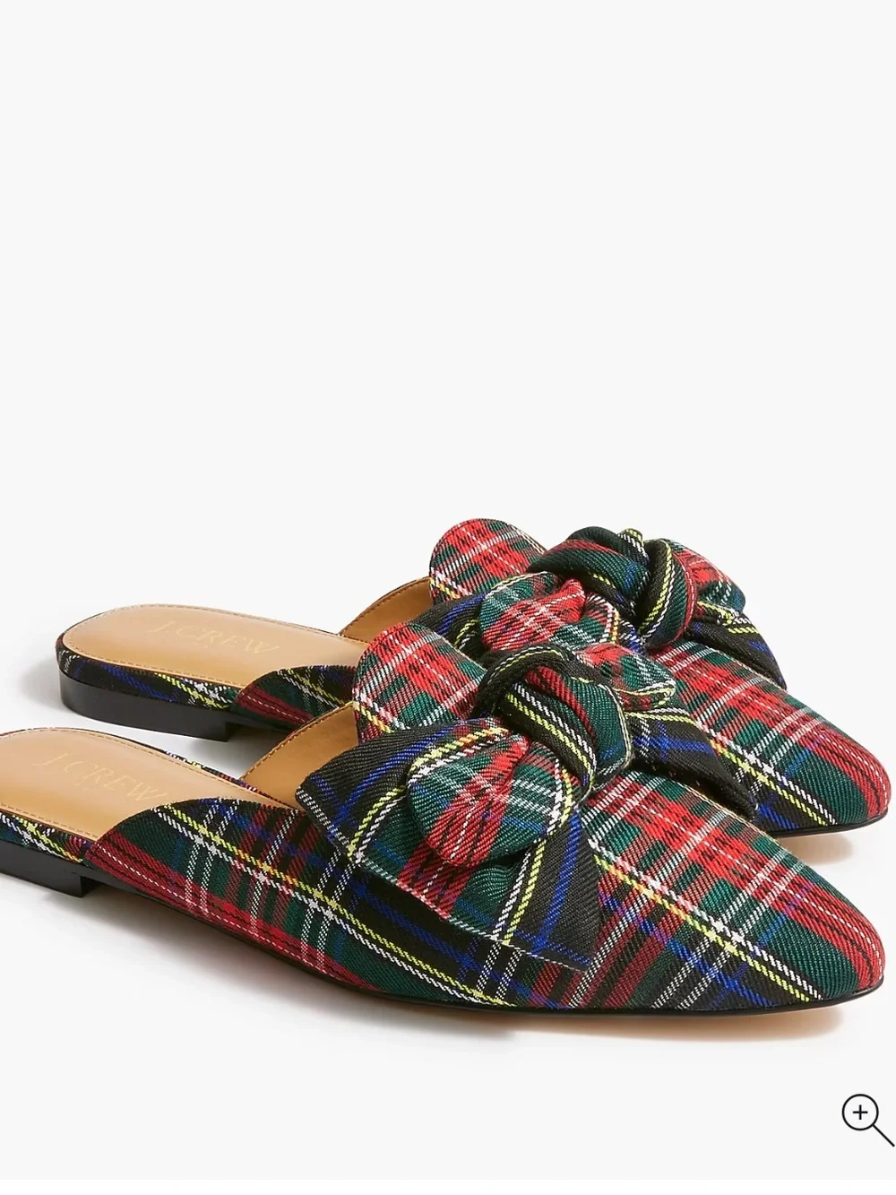 NWT Women’s J. Crew Tartan Slip-on Mules, size 7